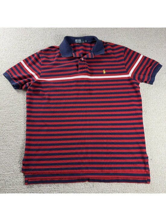 Polo Ralph Lauren Other - Vintage Polo Ralph Lauren Striped Polo Shirt Red Blue White Men’s Size XL